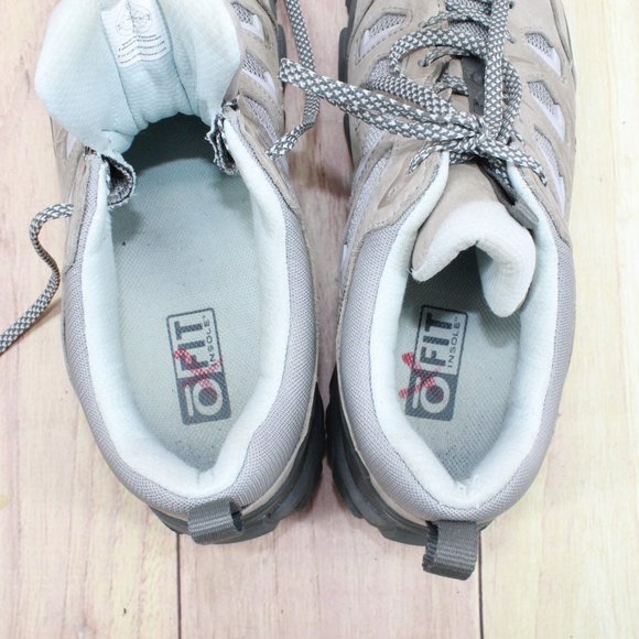 Oboz Sawtooth Beige Leather B-Dry Waterproof Sneaker Hiking Shoes Size 9.5 - Picture 8 of 9